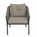 Set jardín MIKA sofá 2 plazas, 2 sillones y mesa de centro Beige