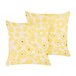 Beliani Cojín decorativo TRITELEIA 45x45 Amarillo