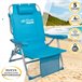 Silla mochila plegable aluminio Aktive Beach 5 posiciones Azul