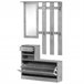 Conjunto Muebles de Entrada Tablero de partículas HOMCOM 90 Gris