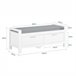 Zapatero Banco con 2 cajones FSR74-W SoBuy Blanco