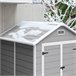 Caseta de Jardín PP, Aluminio Outsunny Caseta de Jardín PP, Aluminio Outsunny Gris