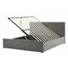 Beliani Cama con somier Terciopelo ROCHEFORT 150x214 Gris