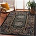 Alfombra de lana POLONIA Mozaika oriental 200x300 Azul/ Negro