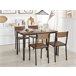 Beliani Conjunto de comedor HAMRY Marron