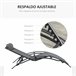 Tumbona Reclinable Aluminio, Texteline Outsunny Gris