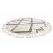Alfombra BERBER ASILA Franjas Bereber Marroquí 160x160 Crema
