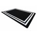 Alfombra HAMPTON cuadro 80x150 Negro