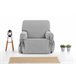 Protector Cubre Sofá Sillón Liso Royale Lazos 1 Plaza Gris Oscuro
