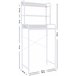 Mueble para lavadora Darby con estantes Blanco