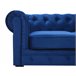 Beliani Conjunto de sofás CHESTERFIELD Azul Marino