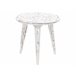 Beliani Conjunto de mesas CHANDRA Blanco/ Beige