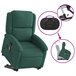 Sillón Reclinable De Masaje Elevable Verde Oscuro