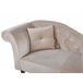 Beliani Chaise longue izquierdo Terciopelo LATTES Azul/ Verde