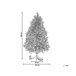 Beliani Árbol de Navidad BASSIE Blanco