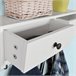Estantería de Pared con 5 Ganchos y 2 Cajones FRG178-W SoBuy Blanco