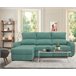 Chaise longue convertible en cama tela APRIL Verde