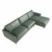ANGEL CERDÁ Sofá chaise longue derecha piel Verde
