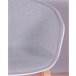 Silla Nórdica Tapizada en Algodón - Daxer Gris