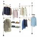 Perchero de Ropa Telescópico Altura Ajustable KLS04 SoBuy Blanco