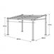 Pérgola mural FRÉJUS - estructura de aluminio 290x406 Beige