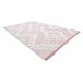 Alfombra ECO sisal BOHO MOROC Diamantes 22312 franjas 117x170 Rosa