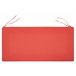 Beliani Cojín de asiento VIVARA 112x54 Rojo