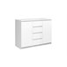 Aparador de 2 puertas 4 cajones blanco alto brillo NAIA Blanco