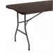 Mesa Plegable Rectangular Efecto Madera Thinia Home Marron