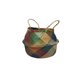 Cesta COLOURS de fibra vegetal 30x30x30cm Natural