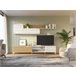 Compacto tv ONTARIO 240cm Blanco/ Madera