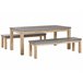 Beliani Conjunto de comedor OSTUNI Gris