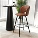 Set 2 taburetes de comedor ecopiel ONA Marron