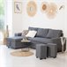 Sofá convertible TONY 3 plazas Sofá convertible TONY 3 plazas Gris