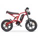 Hidoes HD-B6 Bicicleta Eléctrica - Motor 1200W Batería 48V15.6AH Rojo