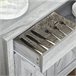 Aparador de Cocina MDF y Melamina de Madera HOMCOM 80 Gris