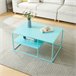 Mesa de centro Solund rectangular acero 60x90 Azul Claro