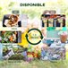Compostador PP, Acero Outsunny Negro