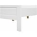 Beliani Cama con somier Madera de pino OLIVET 169x208 Blanco
