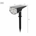 Aktive Set 6 balizas solares LED 5-10 lúmenes diseño 2 en 1 Negro