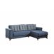 Chaise longue reversible con cama ELZA Azul