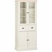 Alacena de Cocina MDF, Melamina de Madera, Vidrio HOMCOM Blanco