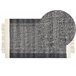 Beliani Alfombra de pelo corto ATLANTI 80x150 Blanco/ Beige