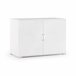 Armario multiusos 2 puertas efecto madera 90 Blanco