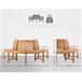 Banco de jardín - Leming - Madera 200x100 Marron