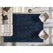 Alfombra FLORENCE 24021 glamour tejido plano flecos 135x190 Azul