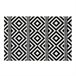 Acomoda Textil – Alfombra Vinílica Hidráulica para Hogar. 160x230 Blanco/ Negro