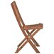 6 Sillas de jardin plegables de madera con cojines Antracita