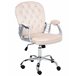 Beliani Silla de oficina PRINCESS Beige