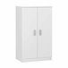 Armario multiusos 2 puertas efecto madera Blanco